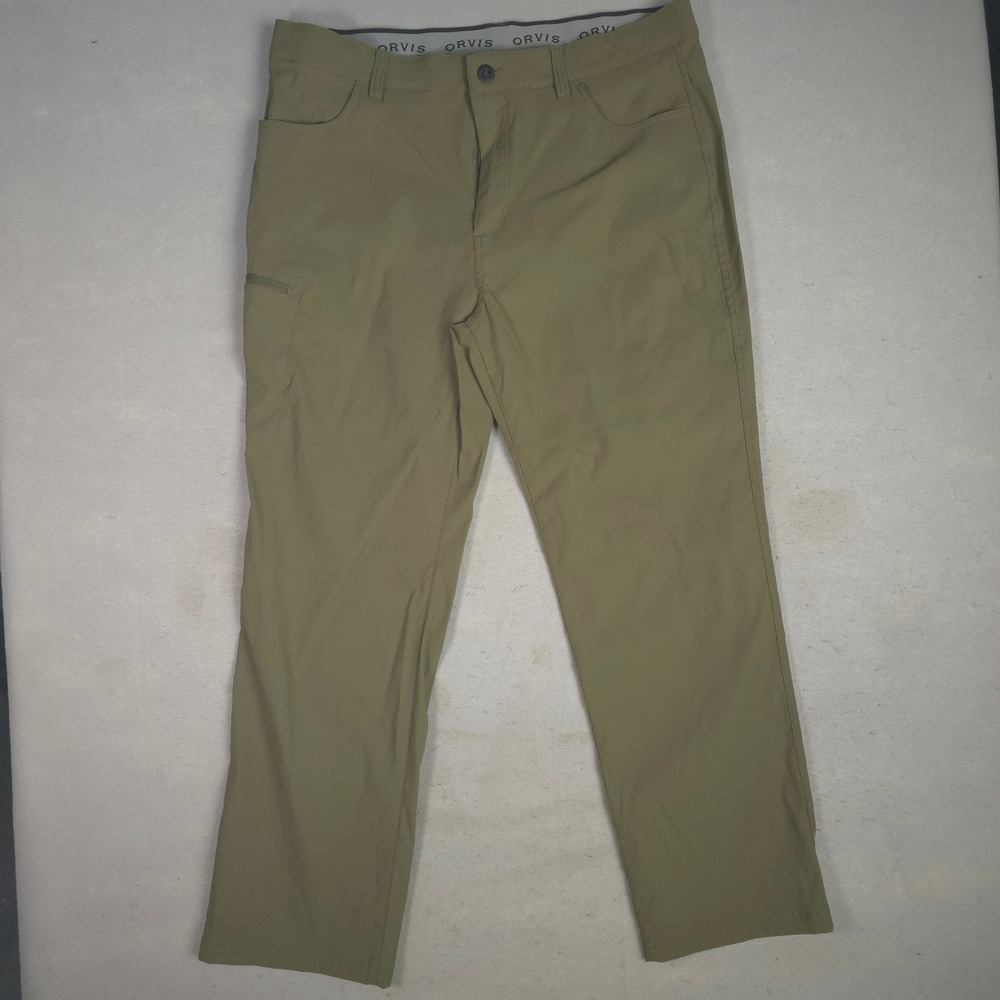 Orvis Womens Tan Two-Way Stretch Water Repellent Performance Hiking Pants 40x32‎